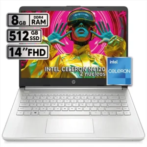 Computador Portatil Hp Celeron N4500 Ram 8gb Ddr4 Diaco M.2 512gb Pantalla 14"  Hd
