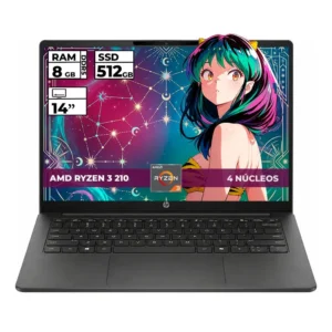 Portatil HP Procesador Amd Ryzen 3 210 Memoria Ram Ddr5 8gb Almacenamiento Ssd 512gb Pantallla 14" Fhd