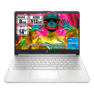 Portátil Hp Celeron Ram 8gb Almacenamiento 512gb Ssd Pantalla 14"